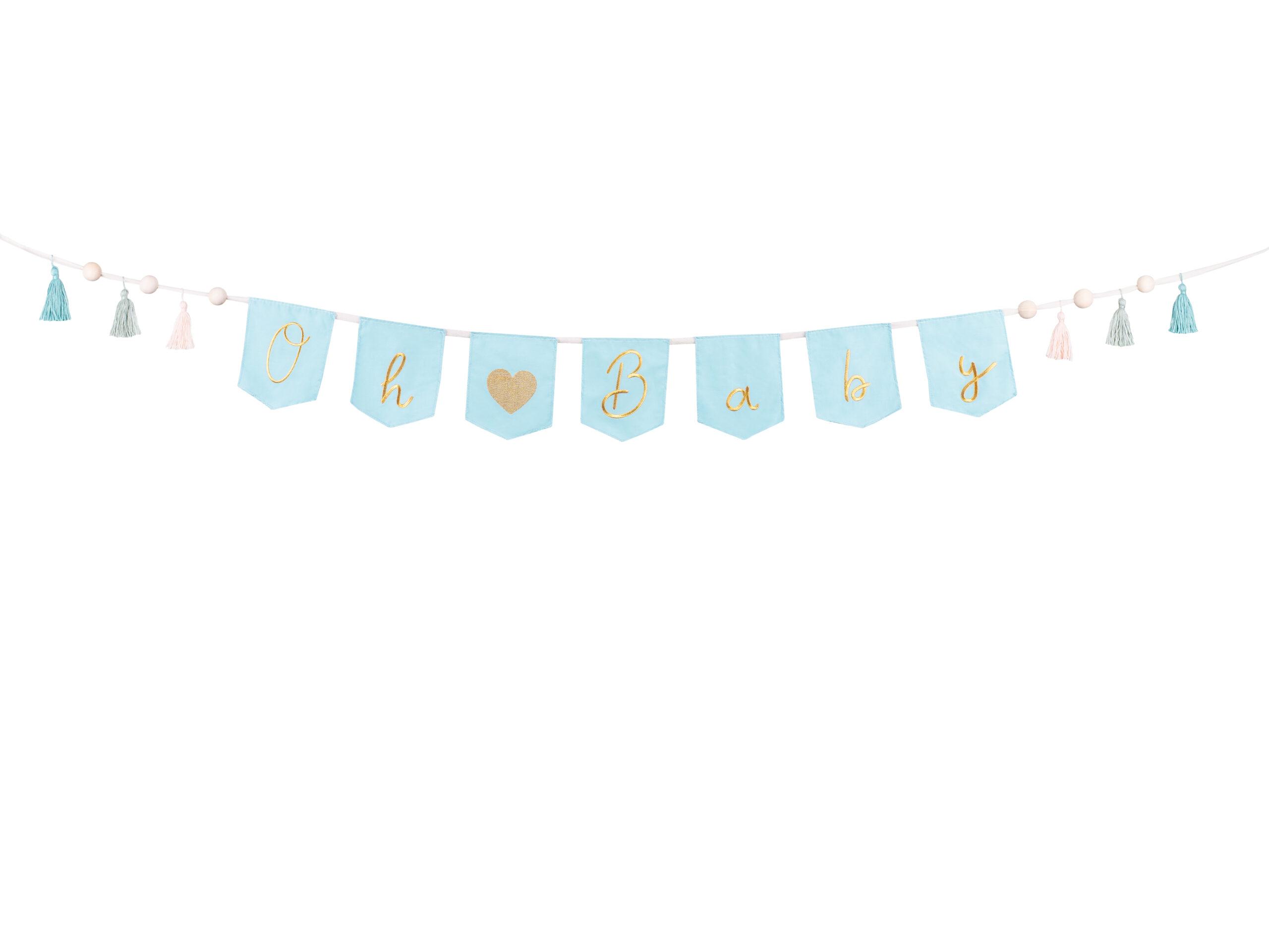 Banner «Oh baby» helesinine 2,5 m