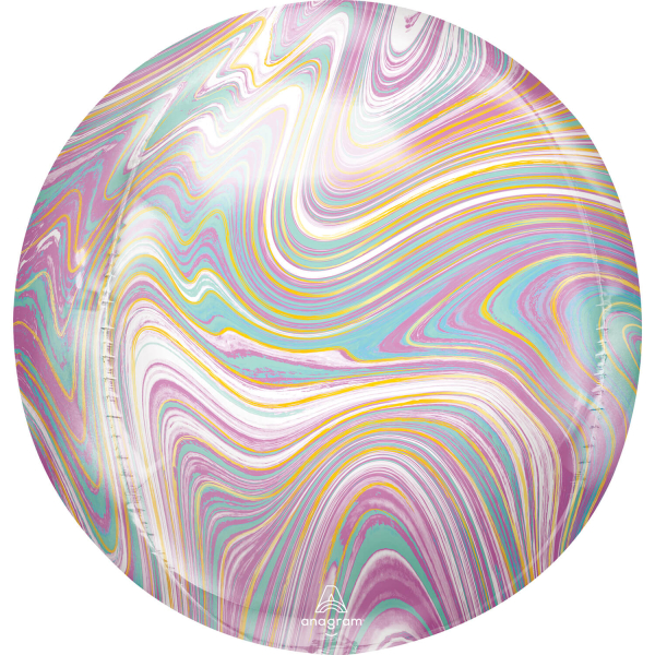 Fooliumist õhupall “Orbz Marblez Pastel” 40sm