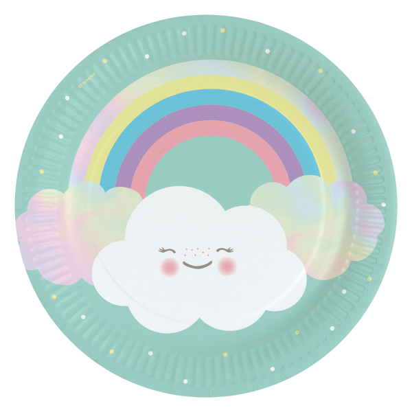 Taldrik “Rainbow & Cloud”  23sm 8tk pakis