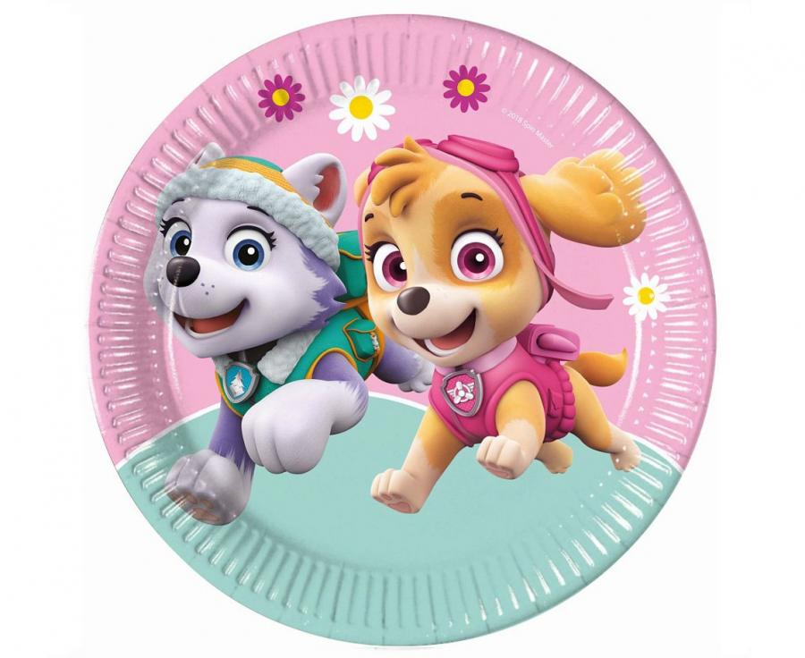 Taldrik “Paw Patrol Skye” 23sm 8tk pakis