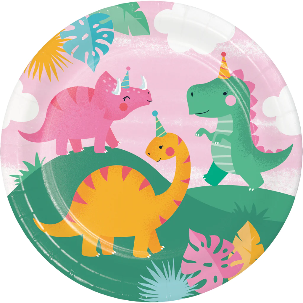 Taldrik “Dino Party”  22,2sm 8tk pakis