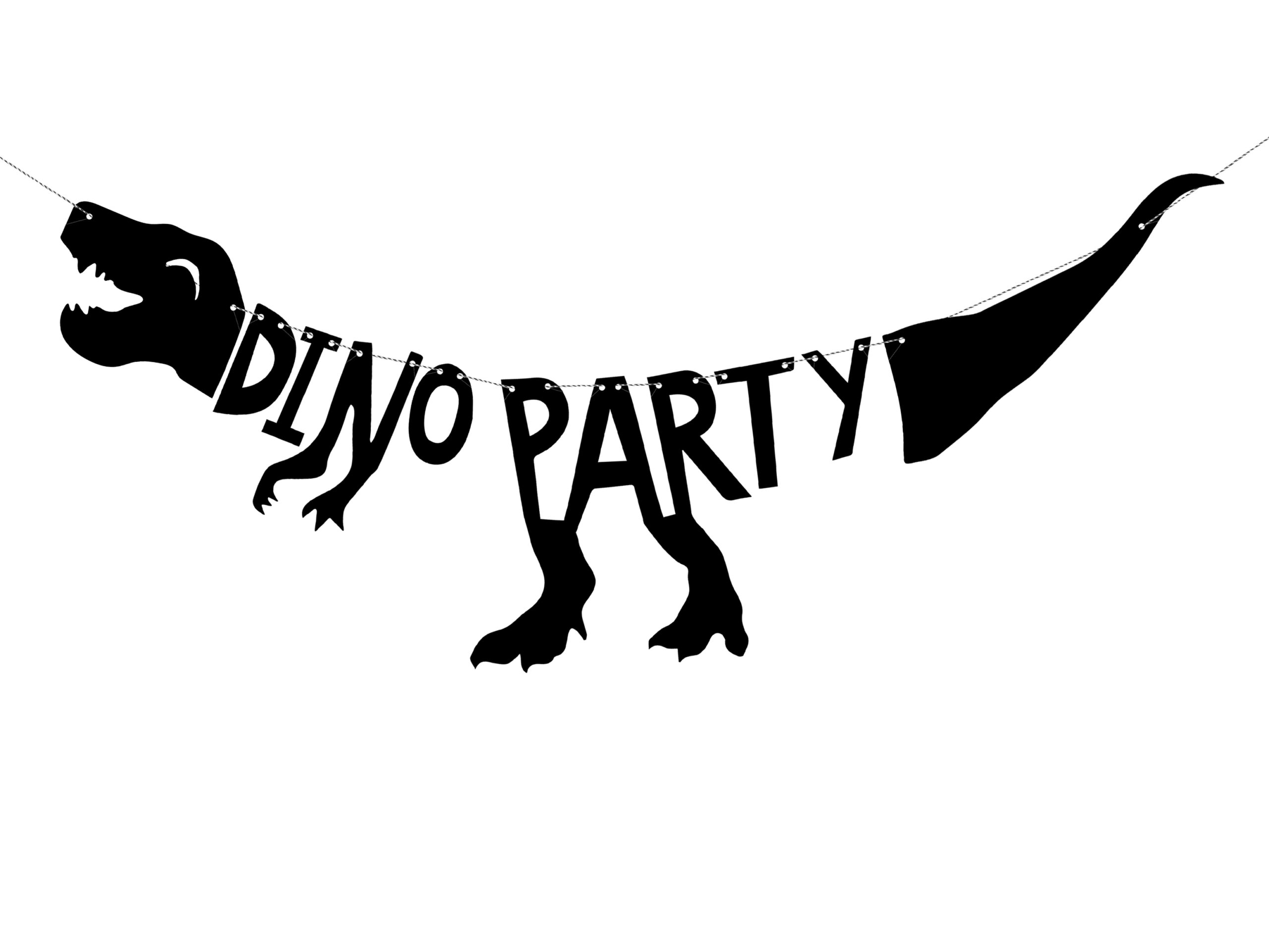 Bänner “dinosaur party” must 20*90sm