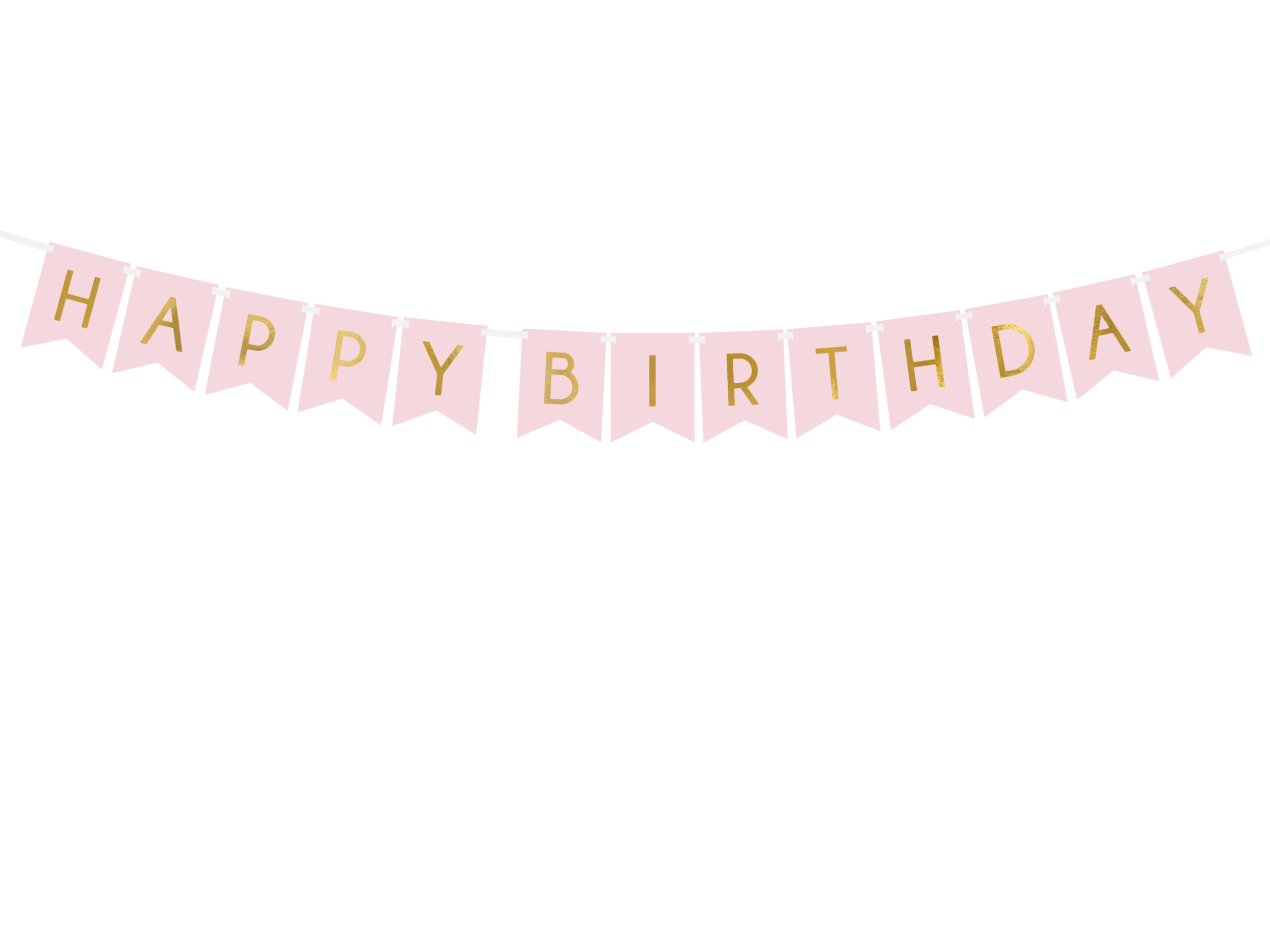 Banner “Happy Birthday” roosa 175sm