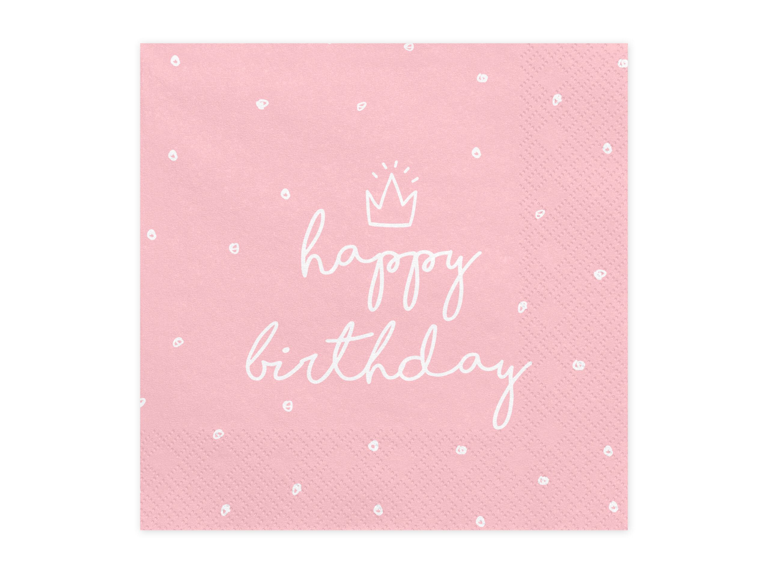 Salvrätid “Happy Birthday” roosa 33*33sm 20tk