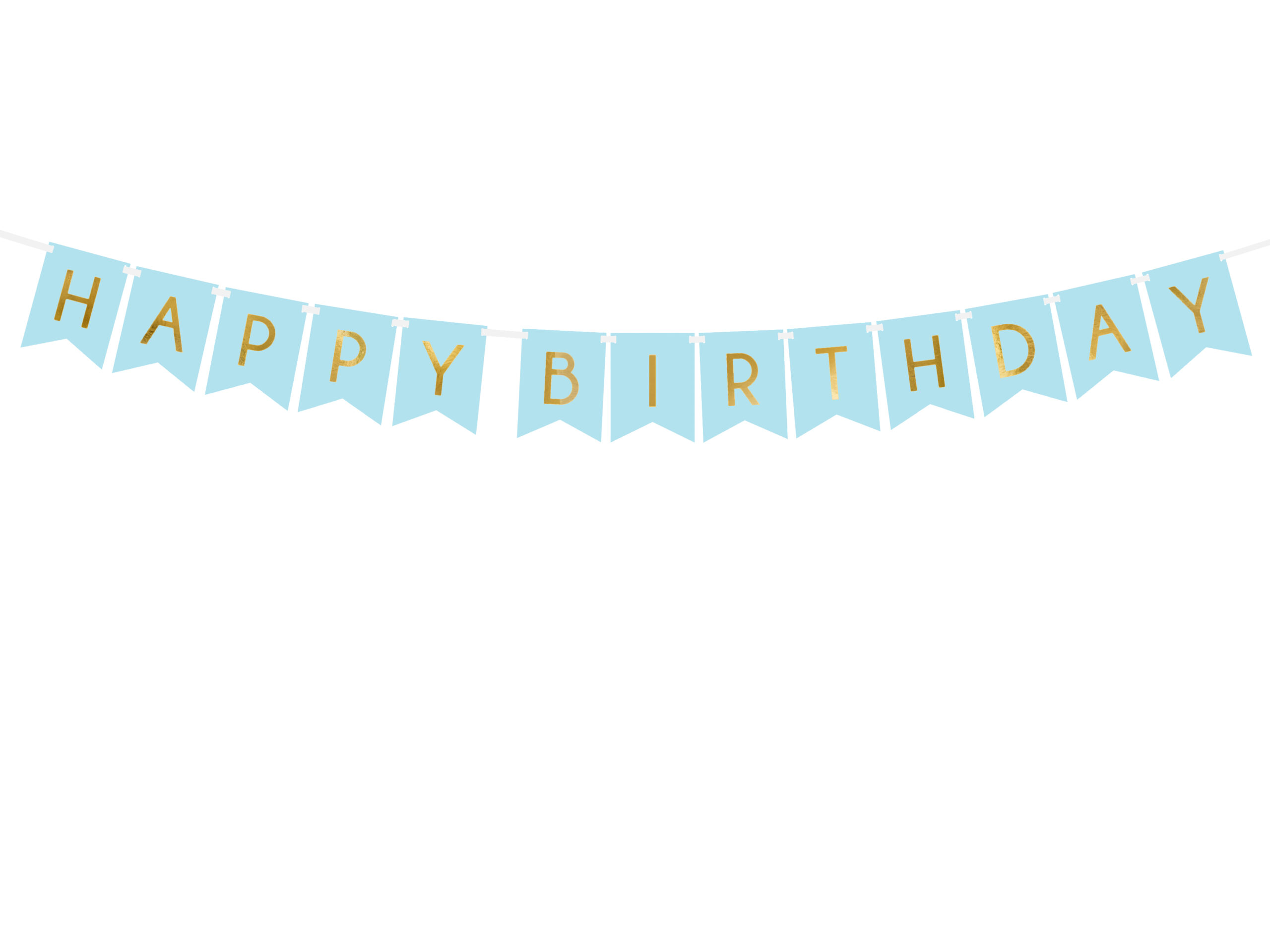 Banner “Happy Birthday” helesinine 175sm